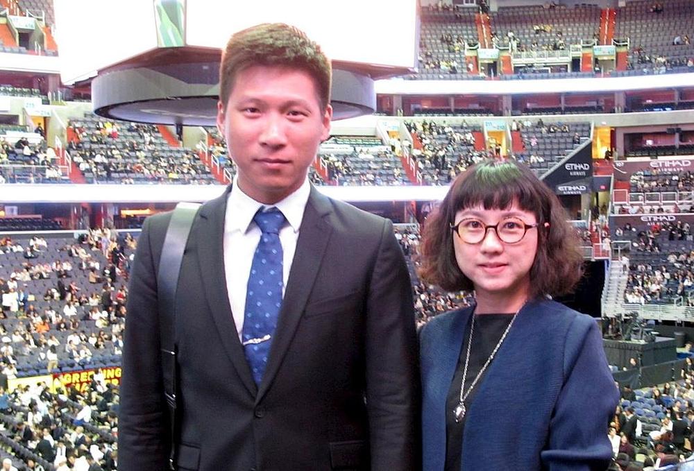 Gosp. Wu Jiawei i gđa Hu Xinyun 