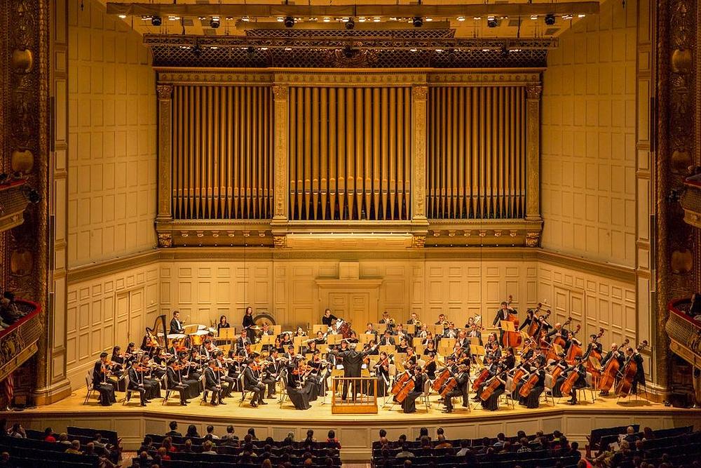 Simfonijski orkestar Shen Yun u Bostonskoj simfonijskoj dvorani u Bostonu, Masačusets, 13. oktobra 2018. godine
