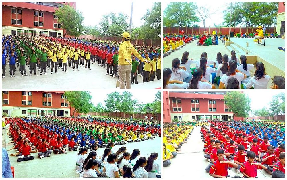 Praktikanti podučavaju Falun Dafa vježbe u srednjoj školi St. Xavier