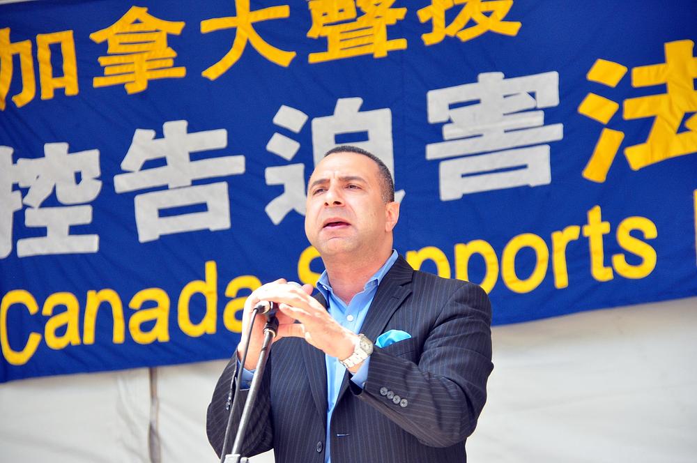 Vlč. Majed El Shafie, osnivač udruge „One Free World International“ na skupu 18. jula 2015. u Torontu
