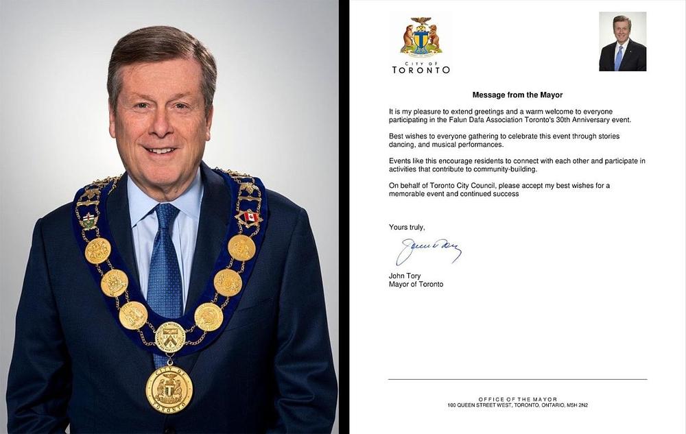 Gradonačelnik Toronta John Tory i njegovo pismo. 