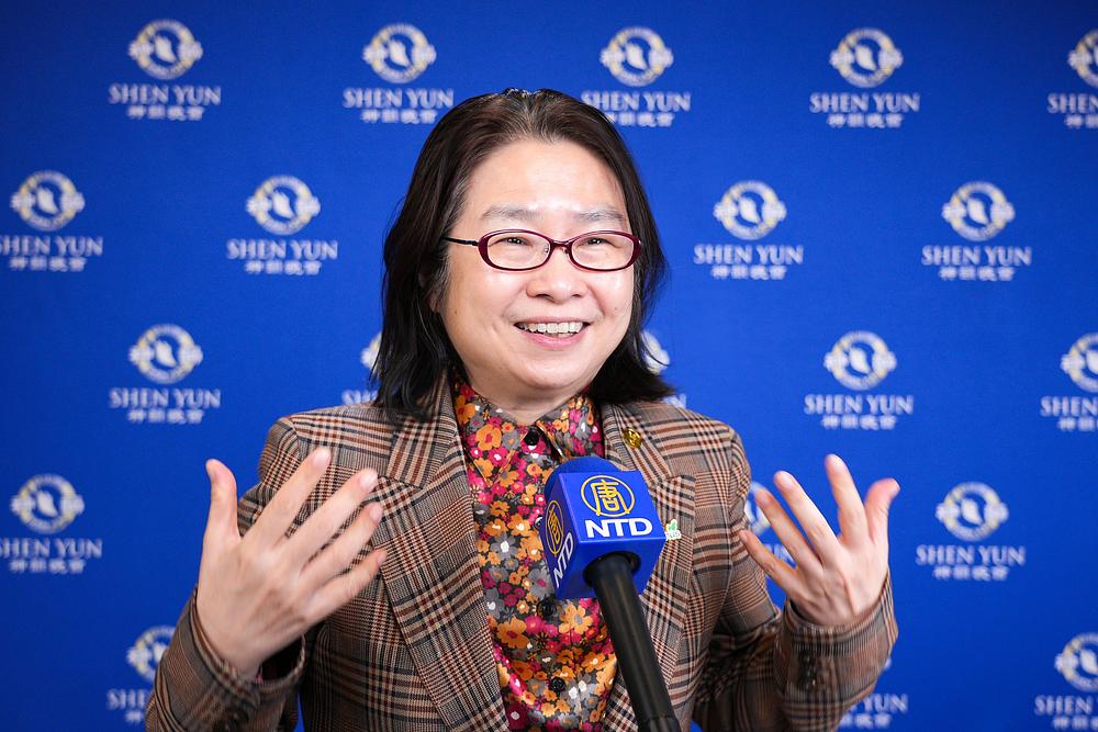   Philippa Tsai, advokatica, na nastupu Shen Yun u Taipeju 24. marta (NTD Televizija)