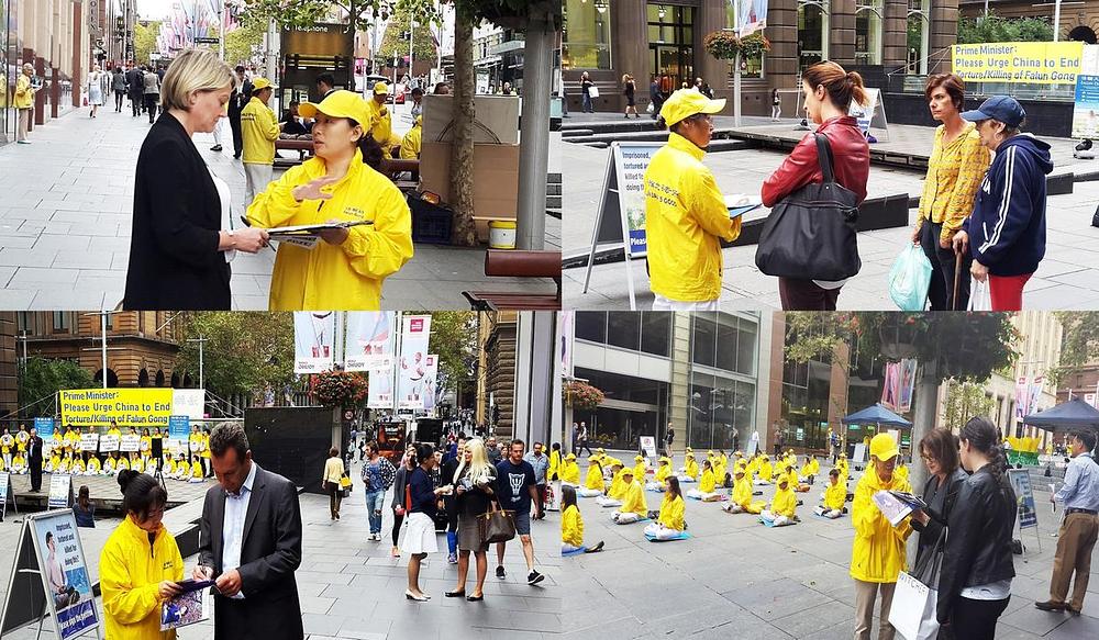 Građani potpisuju peticiju kako bi pomogli miroljubive napore praktikanata Falun Gonga za okončanje progon u Kini.