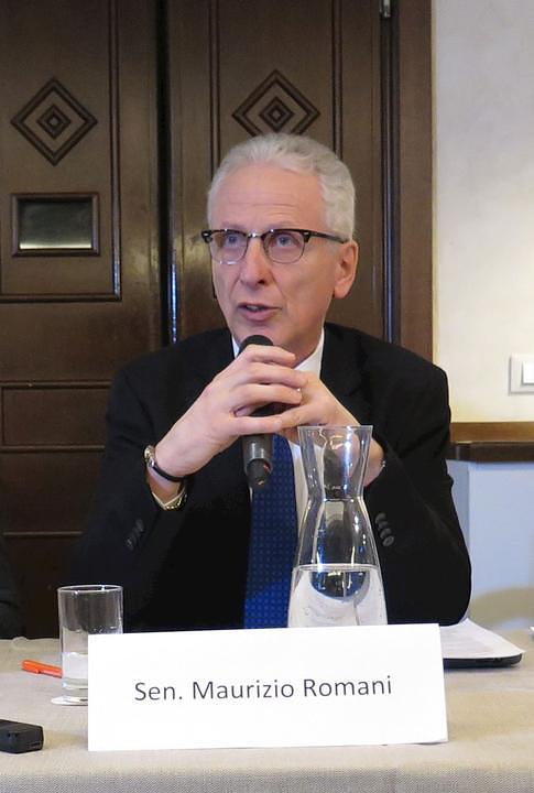 Talijanski senator Maurizio Romani, podpredsjednik Zdravstvene komisije, na pres konferenciji 7. februara 2017. godine.