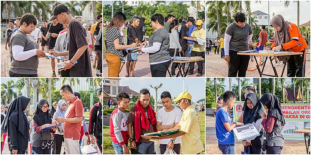 Kao i u brojnim gradovima širom svijeta i prolaznici u centru Batama su rado potpisivali peticiju zahtijevajući kraj zločina žetve organa i progona Falun Gonga u Kini.