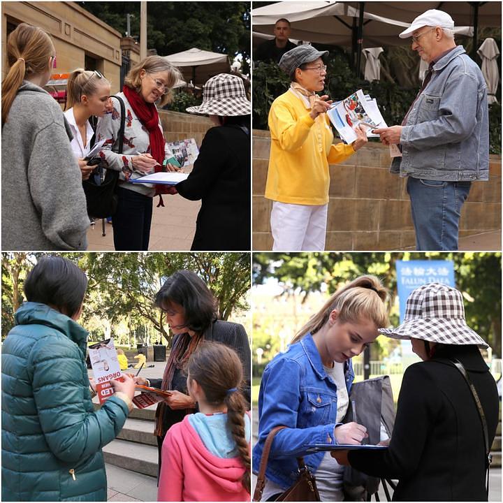 Ljudi u Sidneyju potpisuju poštanske dopisnice koje će biti poslane premijeru Turnbullu.