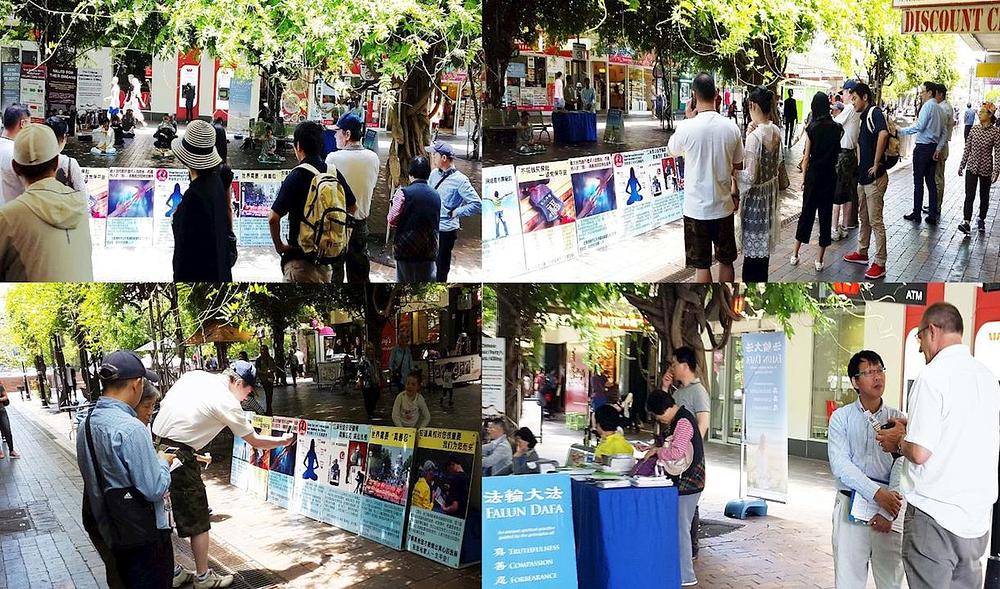 Prolaznici u Parramatti potpisuju peticiju podrške praktikantima 