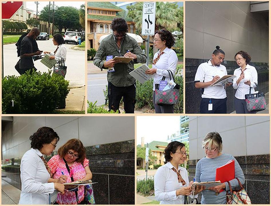 Prolaznici potpisuju peticiju pozivajući na okončanje progona i zločina žetve organa.