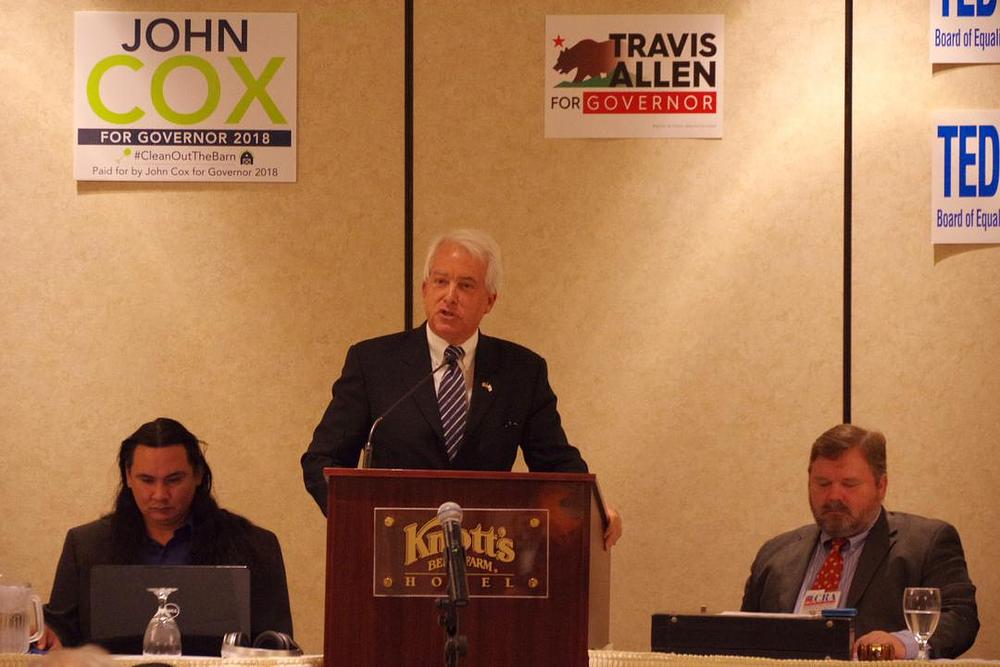 John Cox je investitor i poslovni čovjek iz San Diega, kandidat za guvernera Kalifornije