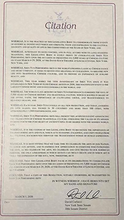 Citati američkog državnog senatora Davida Carluccija.
 