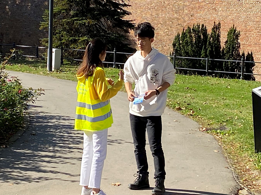 Mladić iz istočne Kine nije očekivao da će videti Falun Dafu u Srbiji.