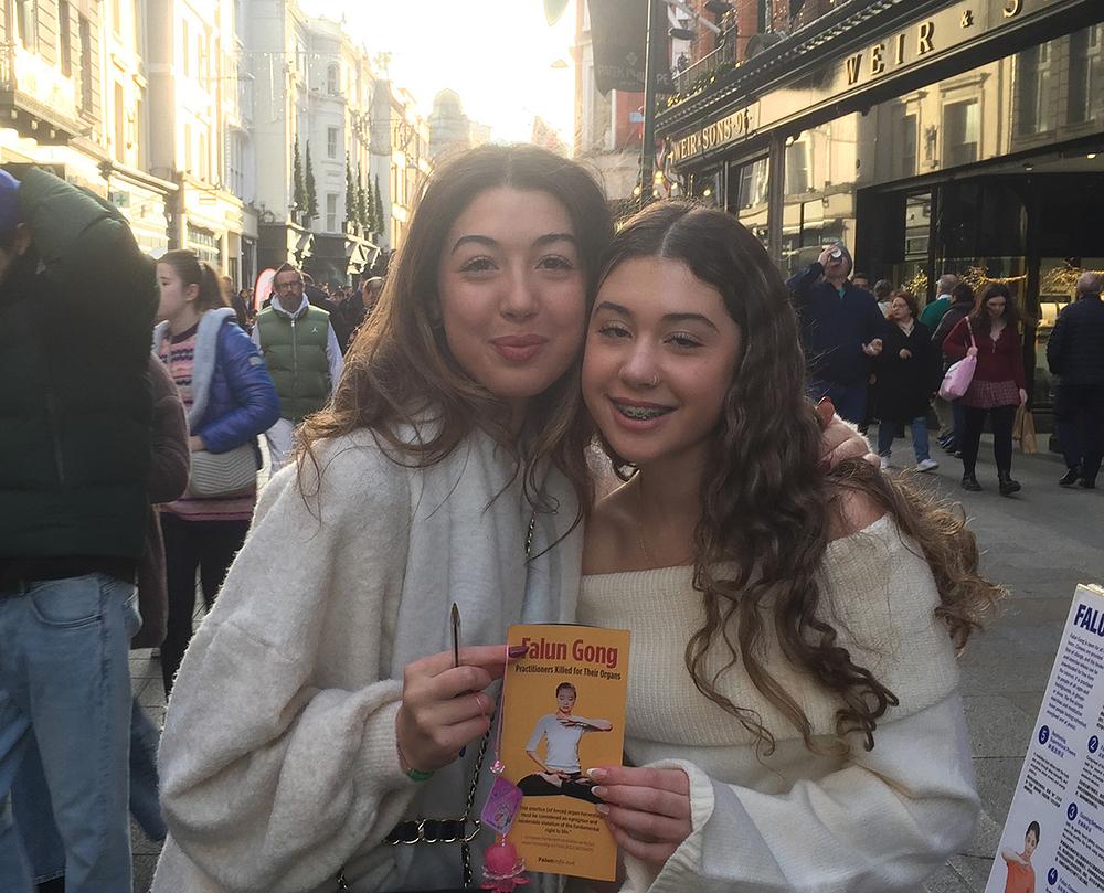 Menar (lijevo) i Zahra (desno) potiču Falun Gong praktikante iz Kine