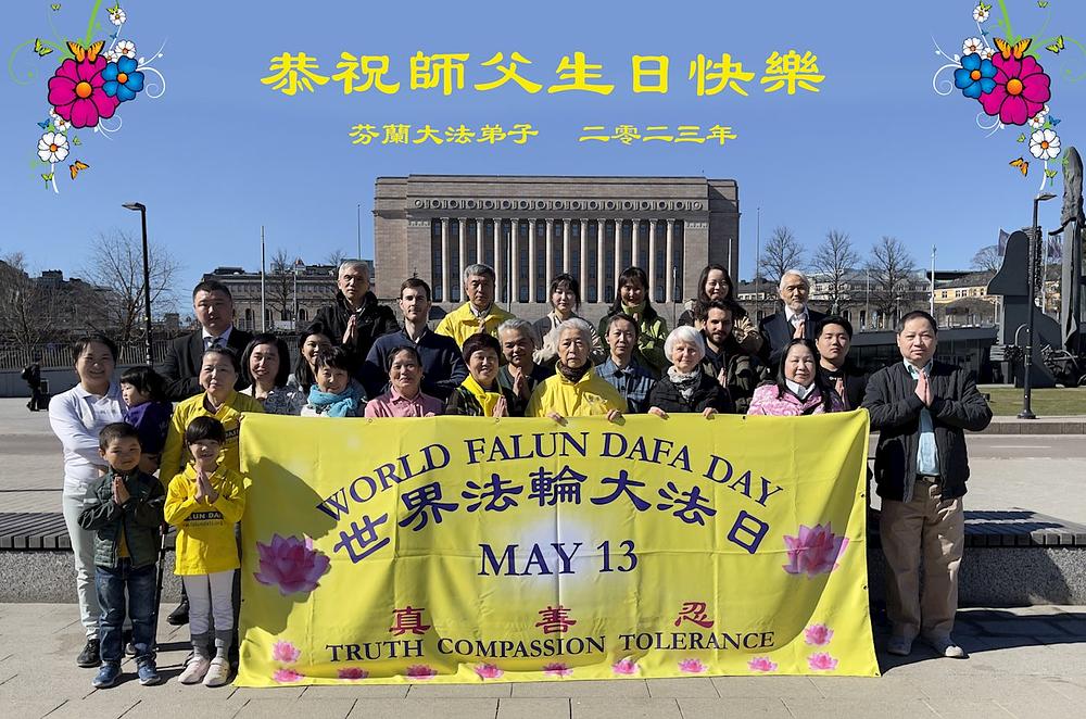 “Sretan rođendan, Učitelju Li!” napisali su finski praktikanti. 