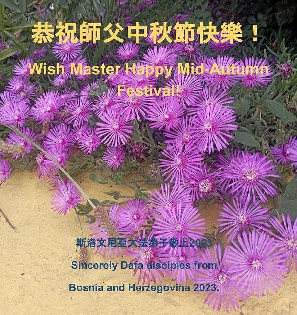 Falun Dafa praktikanti u Bosni i Hercegovini žele Učitelju srećan Praznik mjeseca.