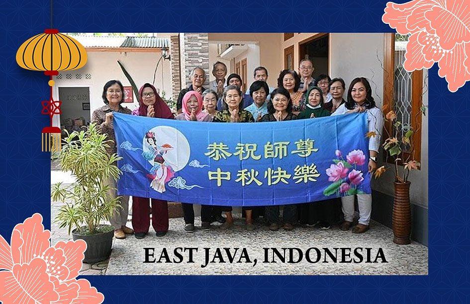 Pozdrav Učitelju Li-u od praktikanata iz Istočne Jave
